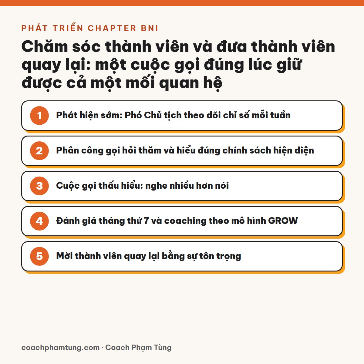 Chăm sóc thành viên và đưa thành viên quay lại: một cuộc gọi đúng lúc giữ được cả một mối quan hệ