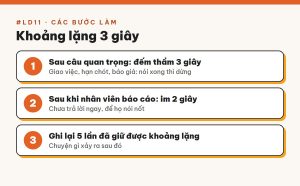 Sức mạnh của khoảng lặng 3 giây: im lặng sau khi giao việc, nói hạn chót hay báo giá